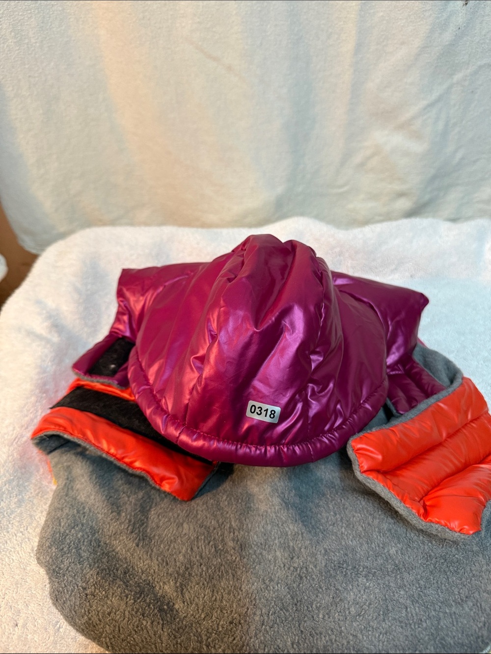 FA Padded Dog Rainbow Coat. Fab Dog